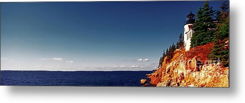  Acadia Metal Print featuring the photograph Acadia, National Park, Light House, Maine by Tom Jelen