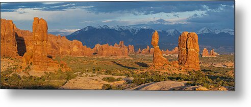 Panorama Metal Print featuring the photograph Afternoon in Arches National Park by Aaron Spong