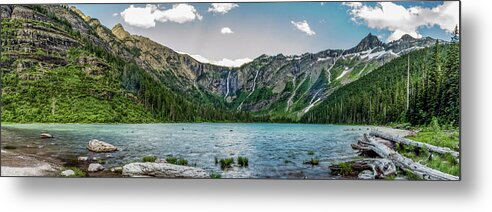 Avalanche Lake Metal Print featuring the photograph Avalanche Lake Glacier National Park by Donald Pash