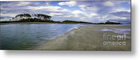 Beach Metal Print featuring the photograph Carolina Inlet at Low Tide by David Smith