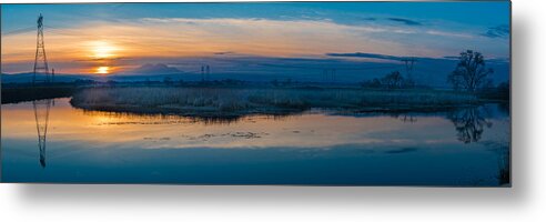 Brentwood Metal Print featuring the photograph Delta Reflections by Robin Mayoff