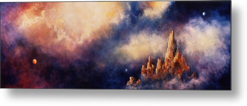 Landscape Metal Print featuring the painting Dreaming Sedona by Marina Petro