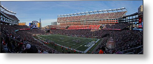 Gillette Stadium Metal Print featuring the photograph Gillette Stadium Panorama by Juergen Roth