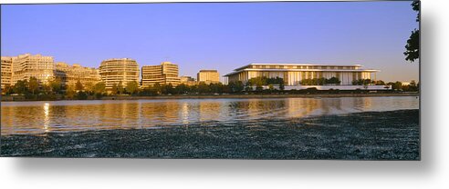 Photography Metal Print featuring the photograph Kennedy Center And Watergate Hotel by Panoramic Images