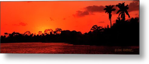 Sunset Metal Print featuring the photograph Lake Osborne Sunset by Don Durfee
