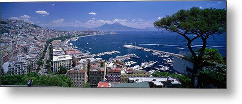 Photography Metal Print featuring the photograph Naples Italy by Panoramic Images