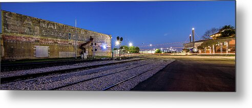 Signage Metal Print featuring the photograph Old wall signage - San Antonio by Micah Goff