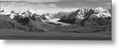 Alaska Metal Print featuring the photograph Paxson Glacier wide by Peter J Sucy