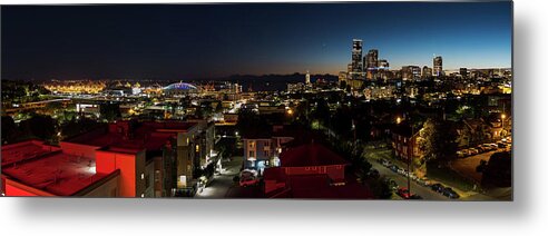 Seattle Metal Print featuring the photograph Seattle City and Port by William Dickman