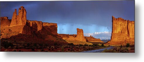 Stormy Desert Metal Print featuring the photograph Stormy Desert by Chad Dutson