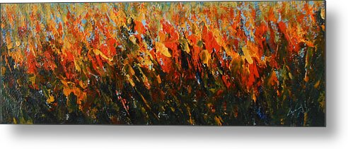 Abstract Metal Print featuring the painting The Colour Of Joy by Jane See