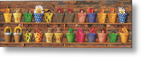 Pots Metal Print featuring the photograph The Potting Shed by Anne Geddes