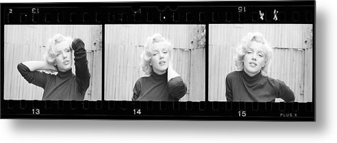 Marilyn Monroe Metal Print featuring the photograph Actress Marilyn Monroe by Alfred Eisenstaedt