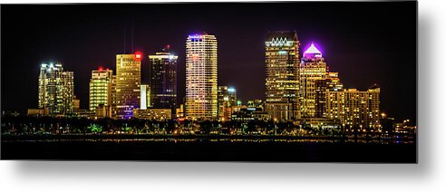 Architechture Metal Print featuring the photograph Downtown Tampa Skyline by Joe Leone