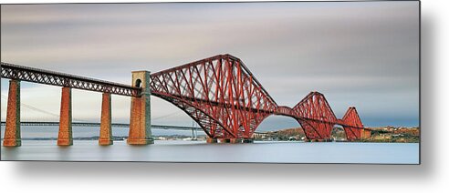  Metal Print featuring the photograph Forth Railway Bridge - South Queensferry by Grant Glendinning