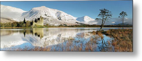 Mountains Metal Print featuring the photograph Kilchurn Castle - Loch Awe - Winter Morning by Grant Glendinning