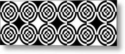 Abstract Metal Print featuring the digital art Mind Games 106 by Mike McGlothlen
