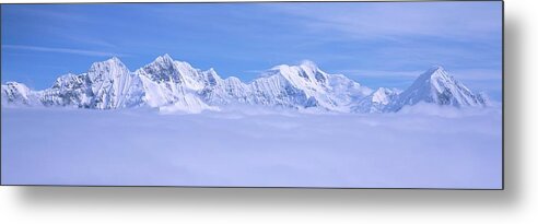 Scenics Metal Print featuring the photograph Mountains And Glaciers In Wrangell-st by Visionsofamerica/joe Sohm