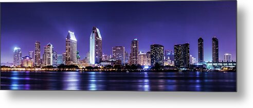 Tranquility Metal Print featuring the photograph San Diego Skyline by Mos-photography