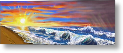 Gary Metal Print featuring the digital art Storm Is Past by Gary F Richards