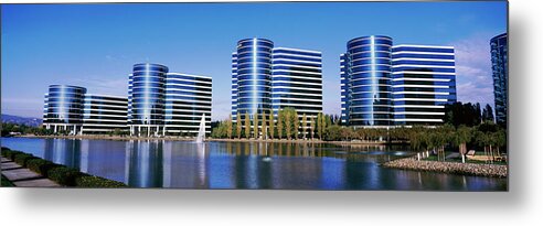 Photography Metal Print featuring the photograph Usa, California, Silicon Valley, Oracle by Panoramic Images