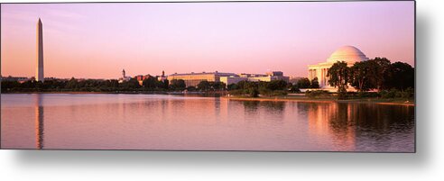 Photography Metal Print featuring the photograph Usa, Washington Dc, Tidal Basin by Panoramic Images