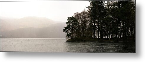 Panorama Metal Print featuring the photograph Derwentwater Lake District #1 by Sonny Ryse
