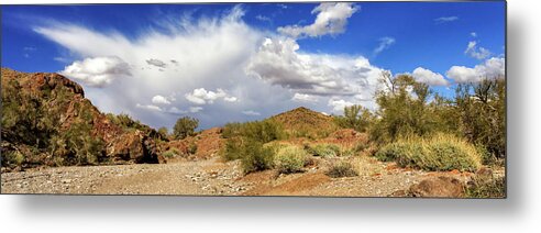 Landscape Metal Print featuring the photograph Arizona Clouds by James Eddy