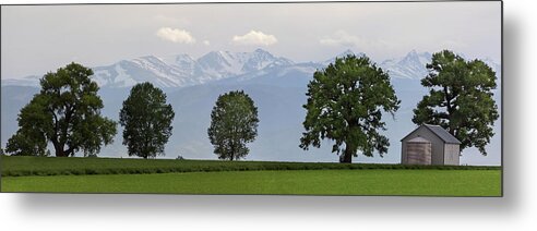 Pano Metal Print featuring the photograph Colorado Rocky Mountain Front Range Country Pano by James BO Insogna