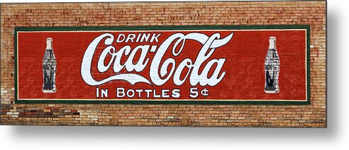 Coca Cola Metal Print featuring the photograph Drink Coca Cola In Bottles by James Eddy