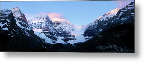 617 Metal Print featuring the photograph First Light - Dome Glacier Jasper National Park Canada by Sonny Ryse