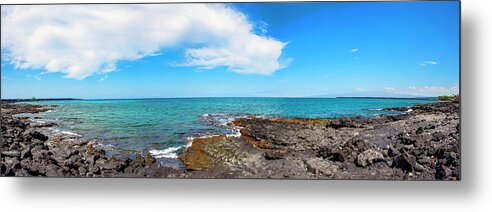 Kiholo Bay Metal Print featuring the photograph Kiholo Bay Panoramic by Anthony Jones
