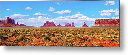 Monument Valley Metal Print featuring the photograph Monuments Of The West by Az Jackson