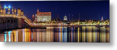 St. Augustine Metal Print featuring the photograph Nights of Lights #2 by Bryan Williams