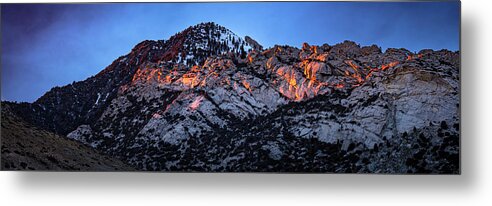 Landscape Metal Print featuring the photograph Owens Peak Sunset by Grant Sorenson