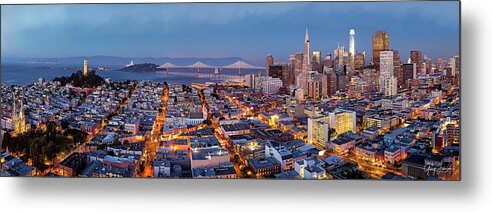 Gary-johnson Metal Print featuring the photograph San Francisco Skyline by Gary Johnson