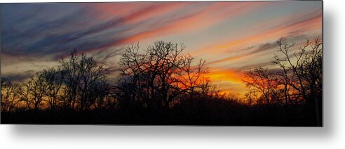 Sunset Metal Print featuring the photograph Setting Sun and Shadow by James Granberry