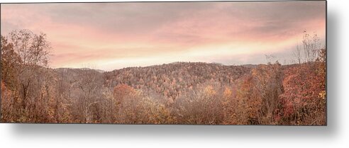 Overlook Metal Print featuring the photograph Smoky Mountains Blue Ridge Country Panorama by Debra and Dave Vanderlaan