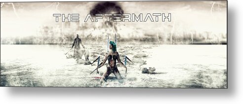 Argus Dorian Metal Print featuring the digital art The Aftermath The end of her war by Argus Dorian