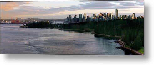 617 Metal Print featuring the photograph Vancouver panorama by Sonny Ryse