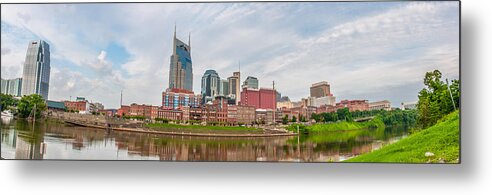 Landscape Metal Print featuring the photograph Downtown Nashville #2 by Devin Williams