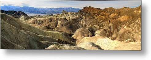 Death Valley National Park Metal Print featuring the photograph Death Valley's Zabriskie Point Pan by JustJeffAz Photography
