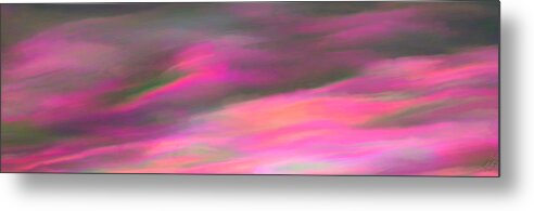 Bruce Metal Print featuring the painting Pink Clouds by Bruce Nutting