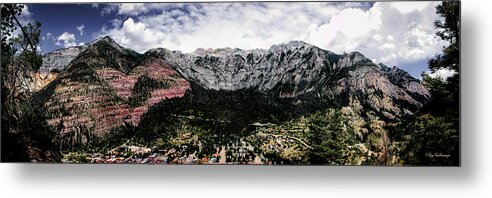 Telluride Metal Print featuring the photograph Telluride From the Air by Lucy VanSwearingen