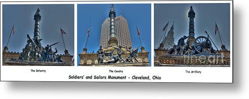 Cleveland Ohio Metal Print featuring the photograph Soldiers' and Sailors' Monument by David Bearden