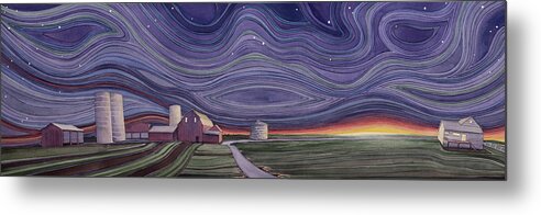Farm Metal Print featuring the painting Powhatten III by Scott Kirby