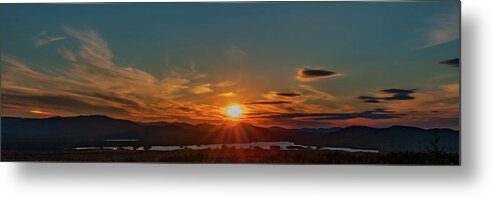 Attean Pond Metal Print featuring the photograph Attean Pond Sunset by Rick Hartigan