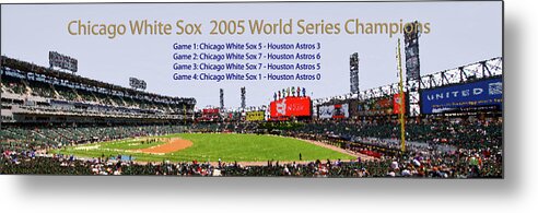 Chicago White Sox Metal Print featuring the photograph Chicago White Sox 2005 World Series Champons 08 by Thomas Woolworth