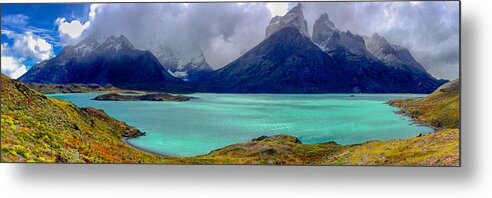 Home Metal Print featuring the photograph Patagonia Glacial Lake by Richard Gehlbach