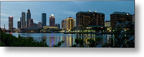 Downtown District Metal Print featuring the photograph Tampa Skyline by Chris Pritchard